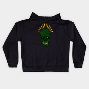 Green skull Kids Hoodie